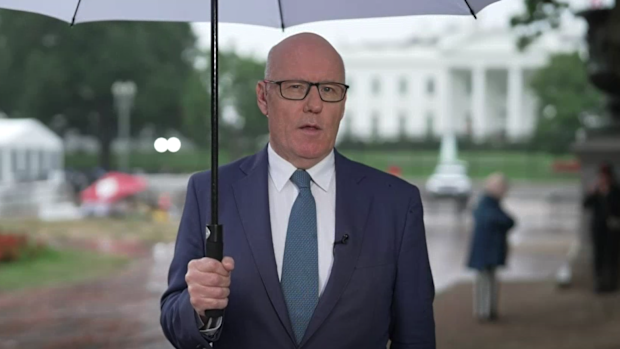 ABC journalist John Lyons, on assignment for the program Four Corners, quizzed Donald Trump on his business dealings while in office, asking if it was "appropriate" for a sitting president to be engaged in so much personal commerce.