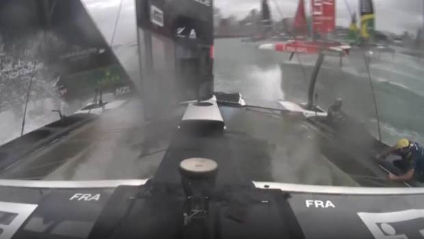 The terrifying crash.
