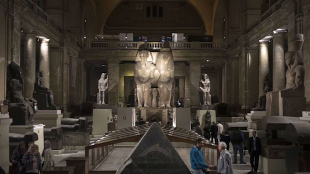 A view of the main gallery of the Egyptian Museum in Cairo, where the bracelet was stolen from.