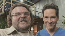 Jack Black and Paul Rudd are filming on the Gold Coast.