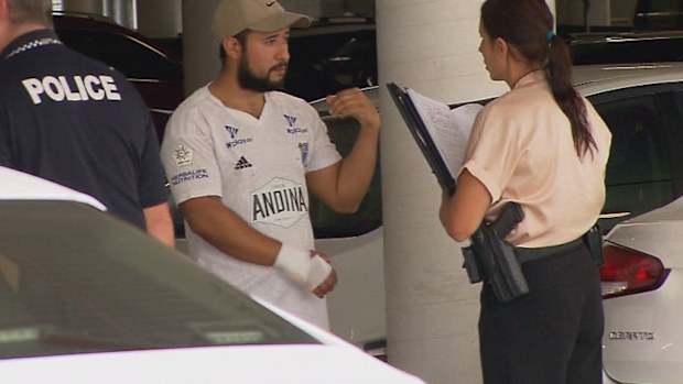 A man has been allegedly stabbed in the hand during an attempted carjacking on the Gold Coast. 