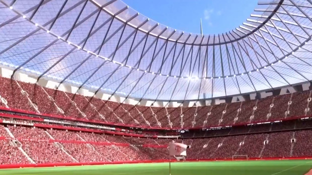 O novo estádio terá 100.000 assentos.