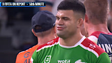 David Fifita reacts after being placed on report. 