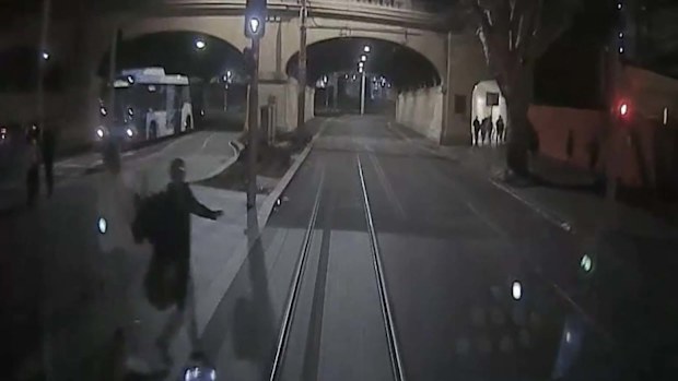Dangerous near misses on Sydney and Newcastle light rail tracks have been released.
