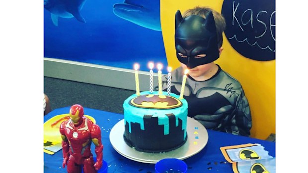 Kase wanted a super hero theme for one birthday.