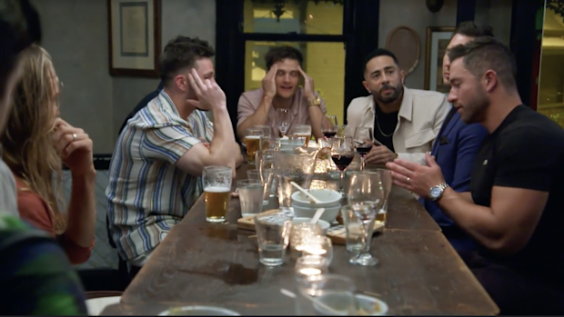 Adam and Harrison have a heated argument on Boys's Night on MAFS 2023