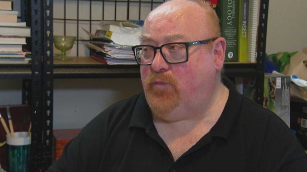 Former security guard Lester is struggling as he tries to survive in government income payments.