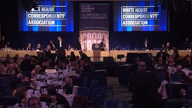 A major security incident has interrupted the White House correspondents' dinner in Washington, where Donald Trump was attending at the sitting president for the first time.