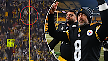 Aaron Rodgers celebrates after Pittsburgh's narrow win.