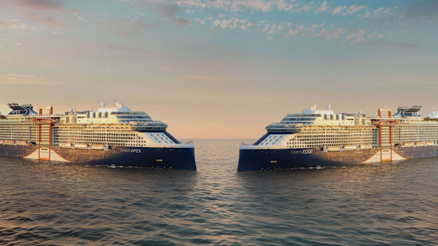 Two Celebrity Cruise ships: Apex and Edge