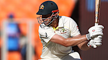 AHMEDABAD, INDIA - MARCH 09: Cameron Green of Australia bats during day one of the Fourth Test match in the series between India and Australia at Sardar Patel Stadium on March 09, 2023 in Ahmedabad, India. (Photo by Robert Cianflone/Getty Images)