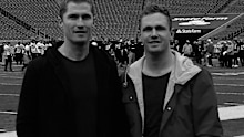 Joel Selwood (right) paid tribute to his late brother Adam.