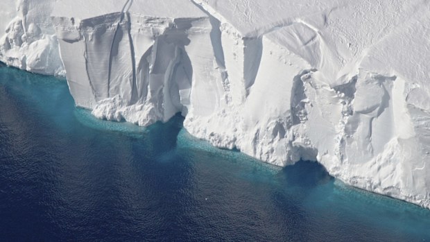 The Getz Ice Shelf in Antarctica. 