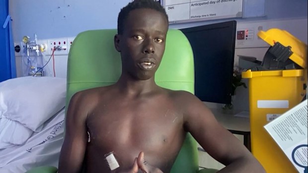 Electrical apprentice Rial Malual, 21, was allegedly stabbed in the abdomen on Constance Street in Fortitude Valley after 3.20am on July 2.