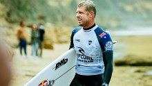 Mick Fanning at Bells Beach on Thursday.