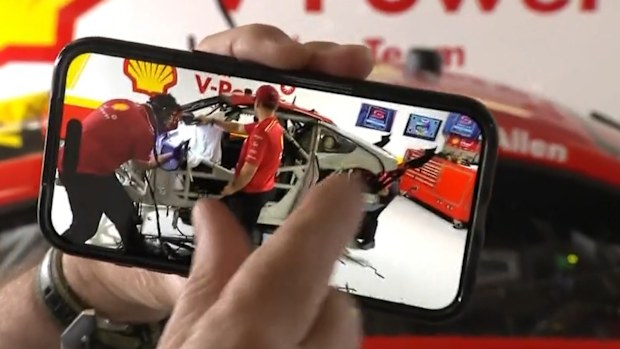 Will Davison's car stripped back