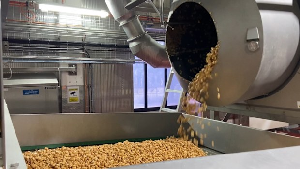 Nutrigrain being made in the Kellogg's factory