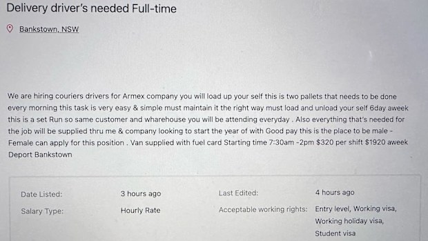 Gumtree job scam