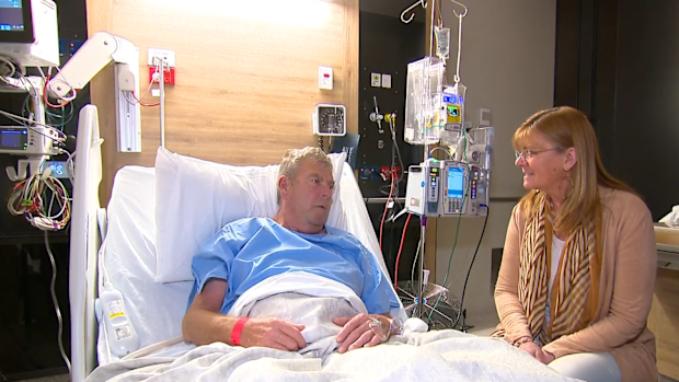 Griffin underwent surgery to remove a quarter of his lung just weeks after he was diagnosed with cancer.