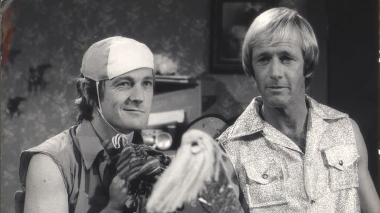 Josh Lawson's take on Paul Hogan comes unstuck on a rug