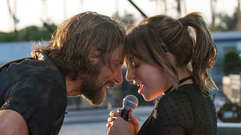 Bradley Cooper and Lady Gaga in "A Star is Born."