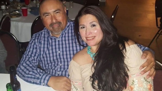 Teacher Irma Garcia, who was shot dead in the massacre at Robb Elementary in Uvalde, Texas, this week and her husband Joe, who died of a heart attack after visiting her memorial.