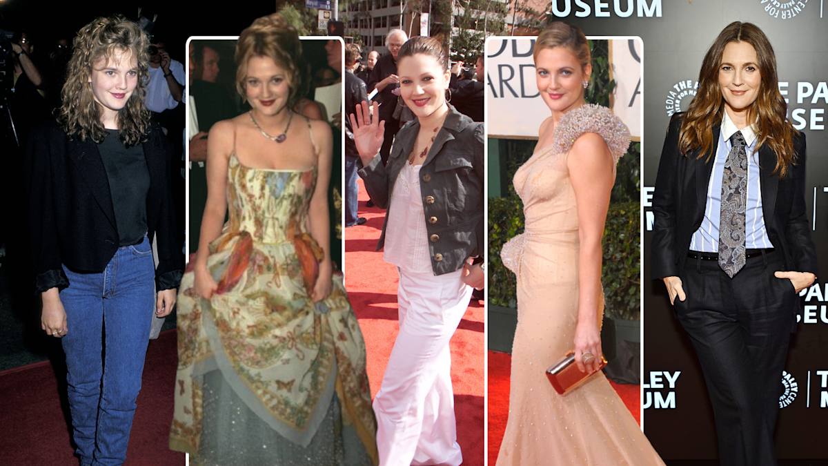drew barrymore ever after premiere dress designer Drew Barrymore's Enchanted Ferragamo Gown at the 'Ever After' Gala in 1998