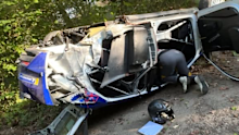 Jos Verstappen was unharmed in the crash. 