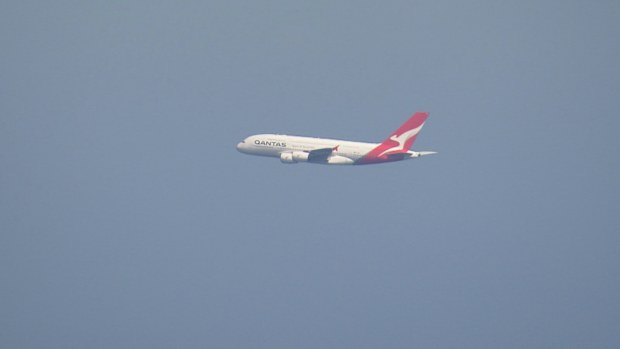 Qantas' first A380 has returned to Australia
