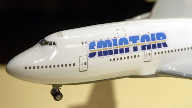 A model of a 'Smintair' plane pictured at a TV show in Berlin, Germany, 17 October 2006. 