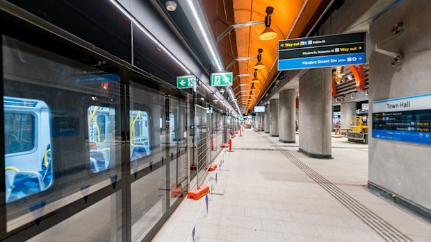 Melbourne Metro Tunnel town hall station