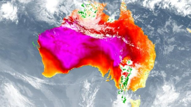 In the town of Onslow temperatures hit 50.7C, matching the hottest day on Australian record, originally established in Oodnadatta, in South Australia in 1960.