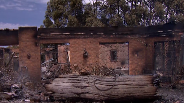 A firefighter brigade commander and his brother are coming to terms with losing their homes after a bushfire tore through their small town in Victoria's Central Highlands.
