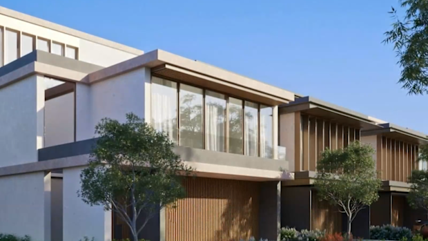 Artist's impression of a Burwsood Point development home.