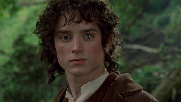 Elijah Wood as Frodo Baggins in Lord of the Rings.