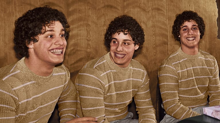 The triplets at the centre of Three Identical Strangers. 