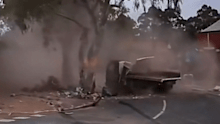 Truck driver James Watson said a brake failure was the cause of the incident. 