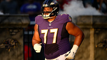 Baltimore Ravens rookie lineman Daniel Faalele is ready and waiting.