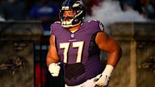 Baltimore Ravens rookie lineman Daniel Faalele is ready and waiting.