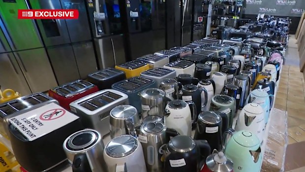 Australians are expected to save up to 80 per cent on 11,000 new household appliances when they go up for auction with bidding starting at just $1.