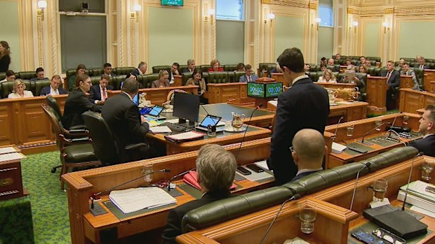 A decision has been handed down on the Queensland Liberal National Party's landmark youth crime laws. The laws passed at state parliament tonight with victims of crime in the public gallery.