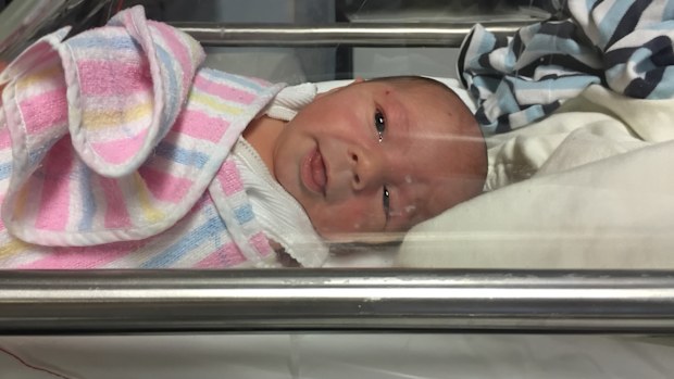 Heidi Krause's baby in hospital