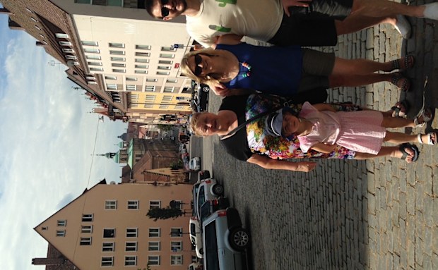 Leigh and his family in Germany.
