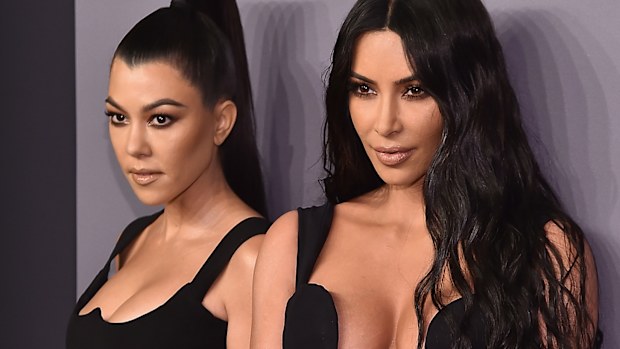 Kim and Kourtney Kardashian