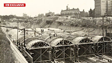 The family of a railway worker who wasn't allowed to fight in World War II because his skills were too valuable to lose has been given a glimpse inside the century-old tunnels his name was carved into.