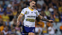 Reagan Campbell-Gillard in action for the Eels in round 27.