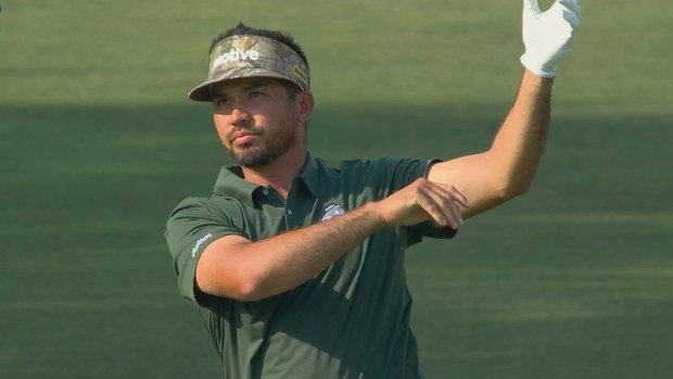 Jason Day rues an errant swing at the Arnold Palmer Invitational.