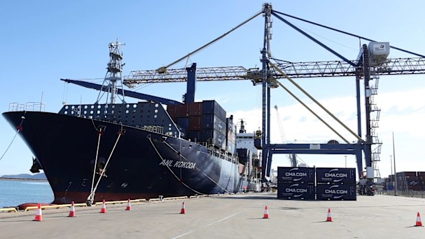 Australia has secured its first vessel in its maritime strategic fleet - the ANL Kokoda.
