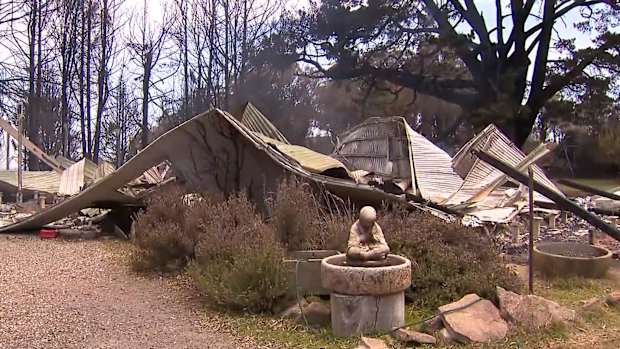 Jamie and Ann Laherty-Hunt's home of more than a decade was gone when the fire quickly approached Ruffy. 