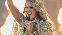 Delta Goodrem's gown cost an eye-watering amount to make